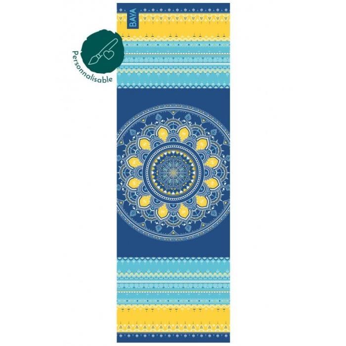 Tapis de yoga Baya intense travel Bombay - bleu/jaune bombay