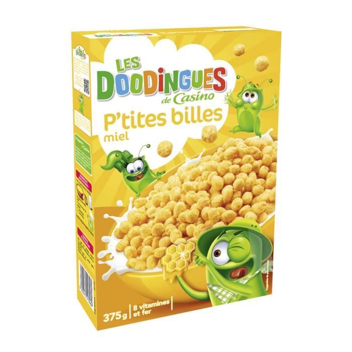 Créales Enfants p'tites Billes Boule de maïs - Miel - 375g