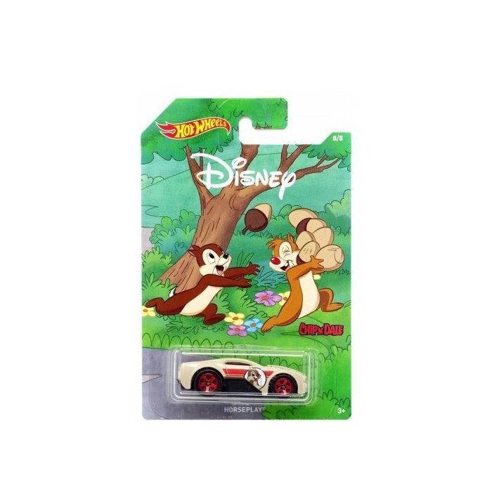 Vehicule Disney : Tic Et Tac Horseplay Hot Wheels - Collection Mickey 90eme Anniversaire - Voiture Miniature Beige 1:64 - Enfant