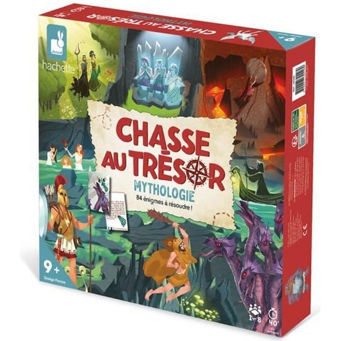 Chasse au Trésor Mythologie - Jeu de Société Enfant - Dès 9 ans