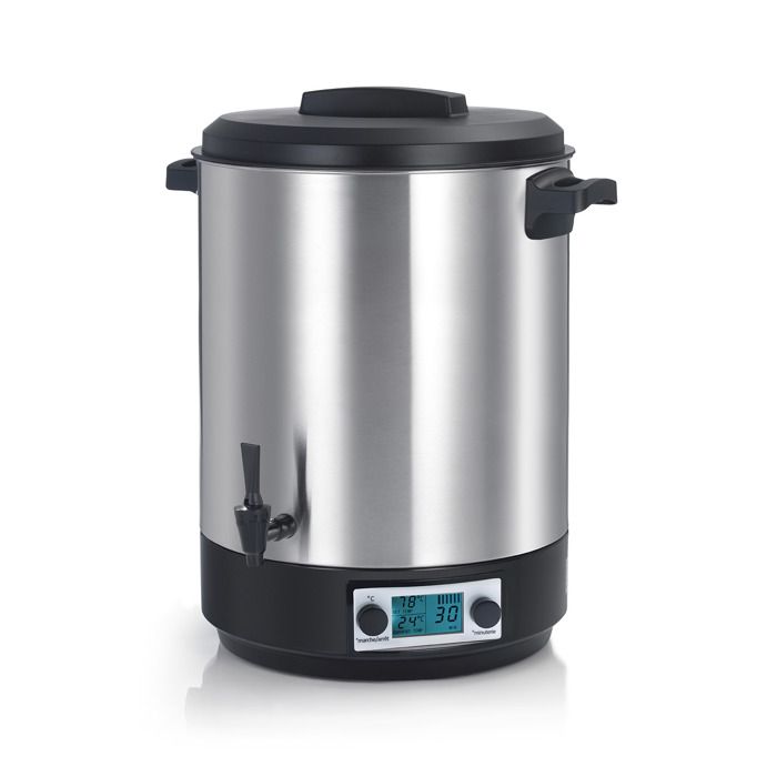 kitchen chef - stérilisateur électrique avec robinet et minuteur 45l 2500w - kcpst45xxl.lcd