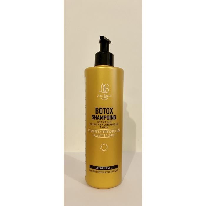 Shampoing Botox Keratine acide hyaluronique Tanin