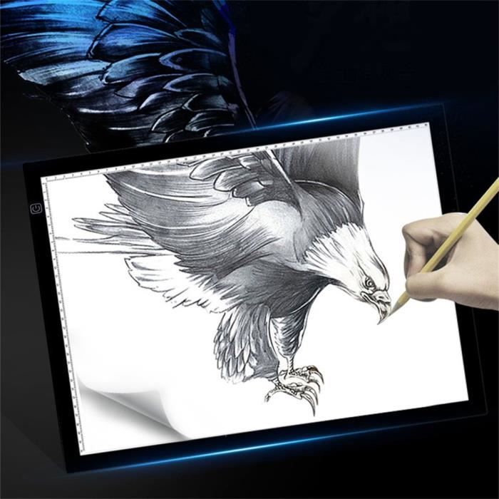 Tablette Lumineuse - A3 LED Pad Pour Dessiner - Table à Dessin Panneau d'éclairage