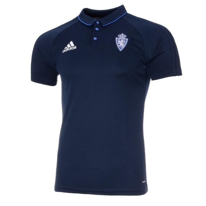 Real Saragosse Polo bleu homme Adidas