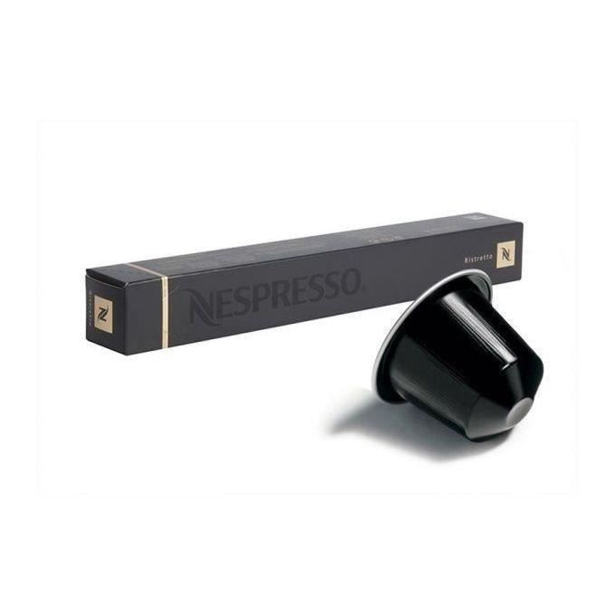 LOT DE 8 - NESPRESSO Ristretto Intensité 10 - 1 étui de 10 capsules