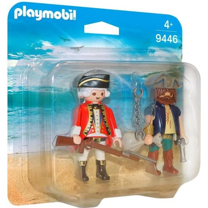 PLAYMOBIL 9446 - Pirates - Duo Pirate et soldat
