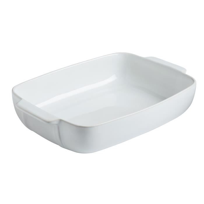 PLAT FOUR RECTANGULAIRE BLANC 30X22 CM CERAMIQUE SIGNATURE PYREX
