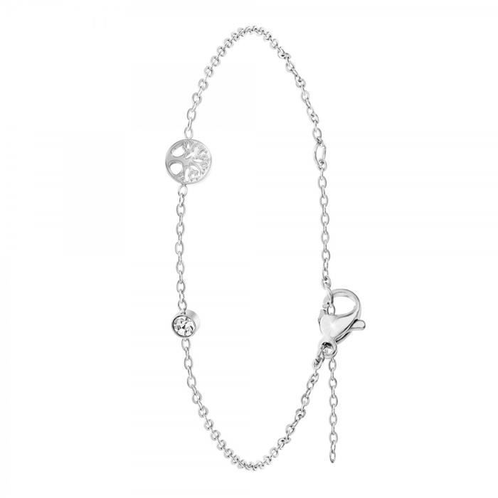Bracelet arbre de vie en acier inoxydable par SC Crystal