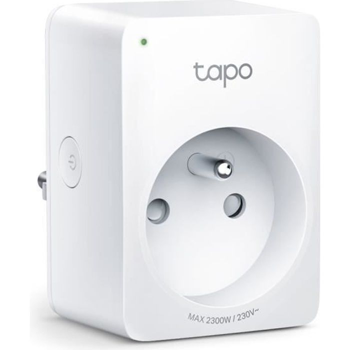 TP-Link Prise Connectée WiFi Tapo P100(FR), Compatible avec Amazon Alexa et Google Assistant pour la Commande Vocale