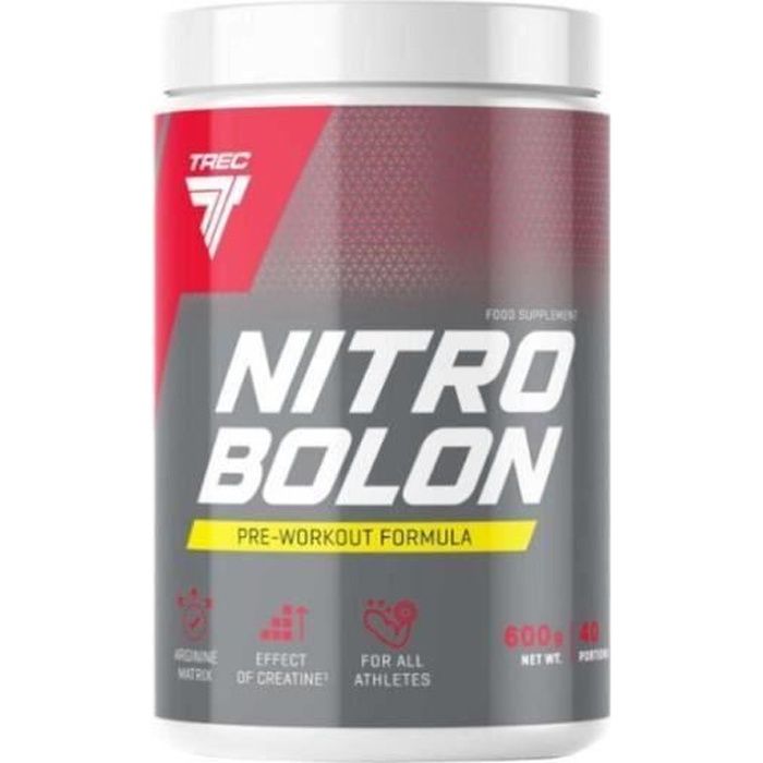NITROBOLON 600g Arginine Citrulline Creatine Booster Pre Entrainement TREC Nutrition