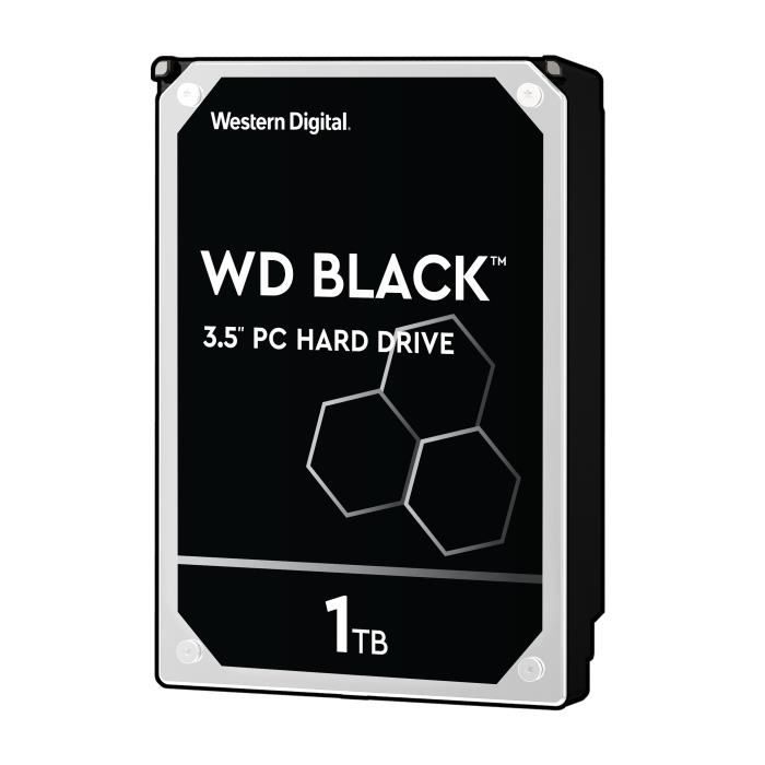 WD Black™ - Disque dur Interne Performance - 1To - 7 200 tr/min - 3.5- (WD1003FZEX)