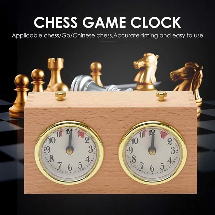 Horloge D'échecs,WOVTE Pendule D'Échecs Chess Clock, Chronomètre Professionnel D'échecs pour Le Jeu