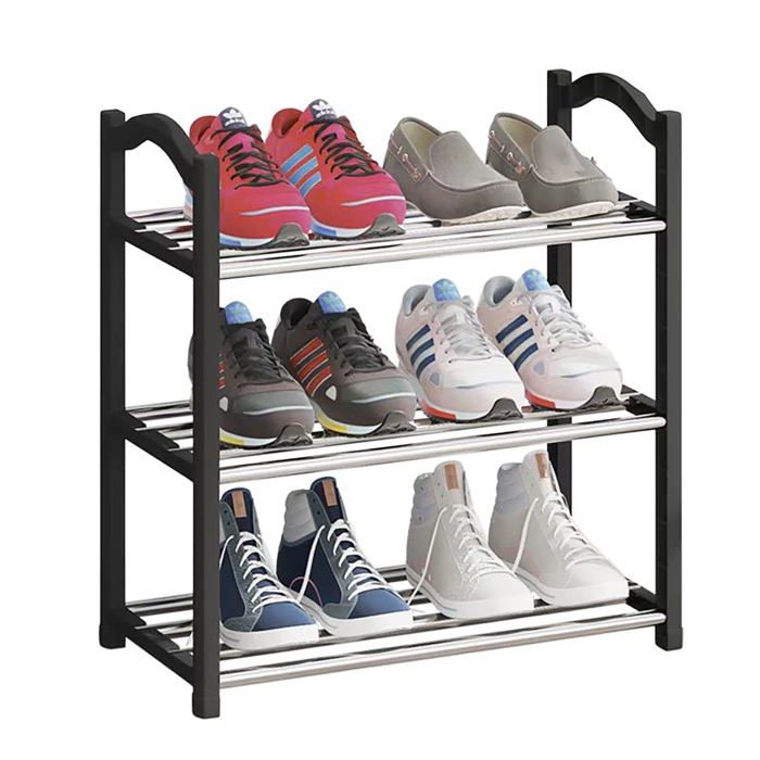 Petite étagère à chaussures à 3 niveaux mini organisateur de chaussures