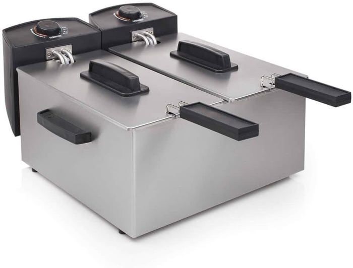 Friteuse Double Cuve Tristar FR-6937 - 2 X 3L - Thermostats Indépendants - Neuve
