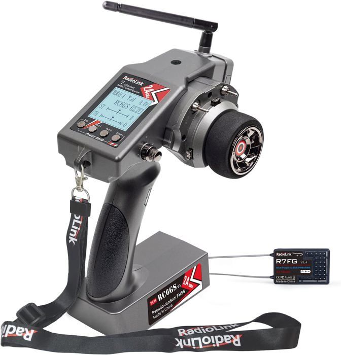Émetteur Sans Fil 2,4 GHz à Une Main Avec Récepteur 4 Canaux Pour RC Auto Bateau Drone Et Avion Radiocommandes Émetteur Sans Fil 2,4 GHz à Une Main Avec Récepteur 4 Canaux Pour RC Auto Bateau Drone Et Avion Radiocommandes