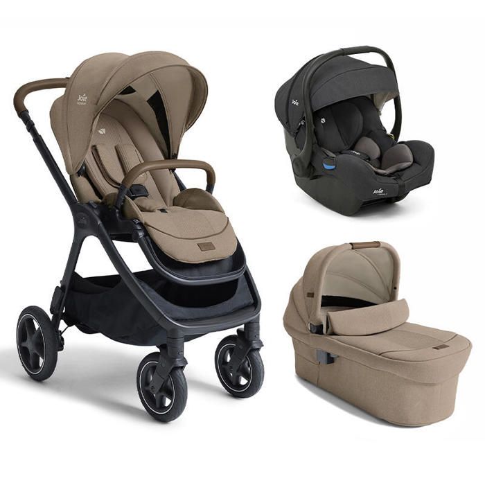JOIE - Poussette Trio Finiti + Siège auto i-Gemm 3 + Nacelle Ramble XL V2 Sandstone