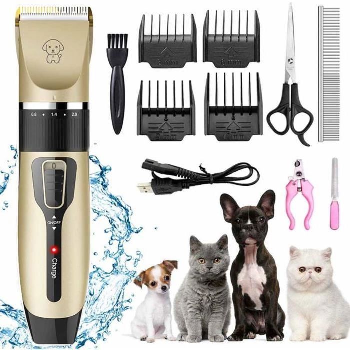 Meilleurs prix pour TONDEUSE POUR ANIMAL Tondeuse pour chien Dog Groomer Kit de tondeuse pour chienTondeuse lectrique sans fil pour chiens Label