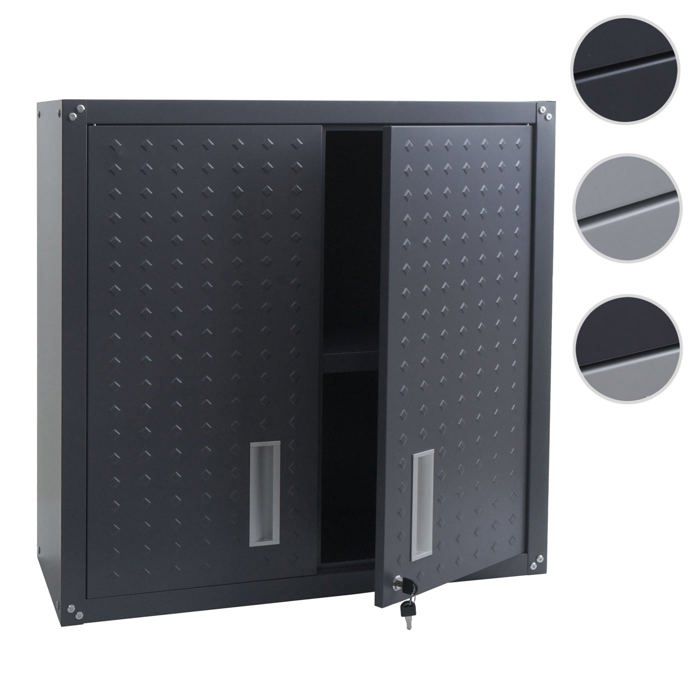 Armoire suspendue MCW-O52 77x77x31cm gris foncé