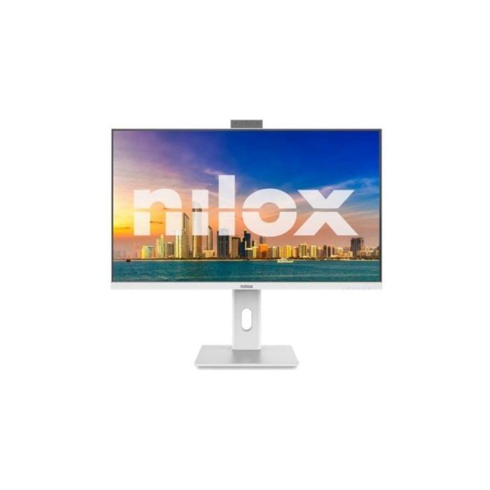 Monitor Nilox NXM24RWEB02W 24 Full HD 120Hz IPS Blanco Altavoces y Cámara Integrados Pivot VESA