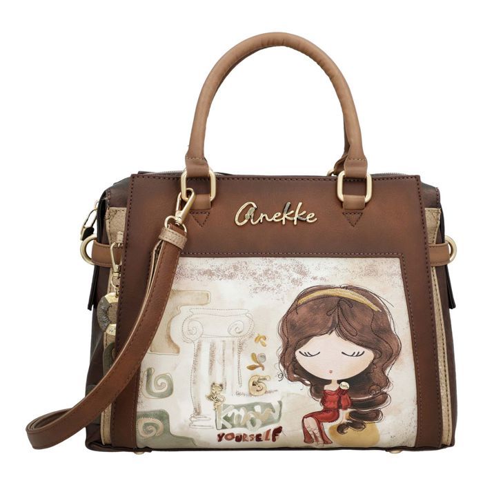 Sac à main - ANEKKE - Muse Short Handle Bag - Multicolore - Taille spacieuse - Sangle bandoulière amovible Sac à main - ANEKKE - Muse Short Handle Bag - Multicolore - Taille spacieuse - Sangle bandoulière amovible