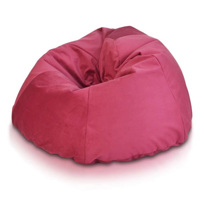 Pouf Relax pouf déhoussable coussin microfibre fauteuil ergonomique pouf rembourré Bordeaux A9 XXL