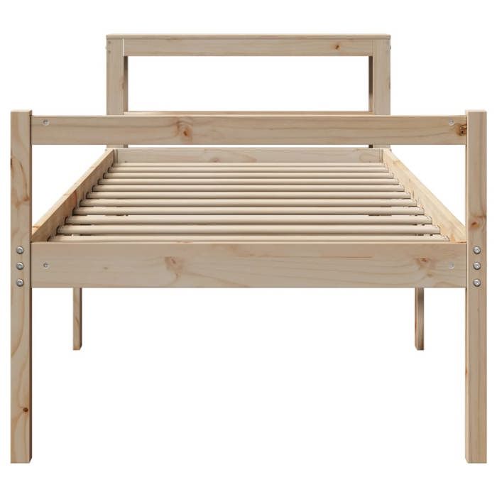 Lit pour personne âgée - MOTHINESSTO - MOT932 - Pin massif - 90 x 190 cm - Rangement