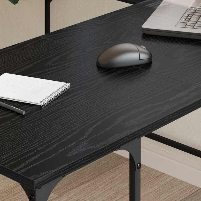 NEUF Noir MEUBLE de travail(Adulte/enfant) - Table dordinateur Chêne noir 139x139x75cm - Bois dingénierie LH 69873411
