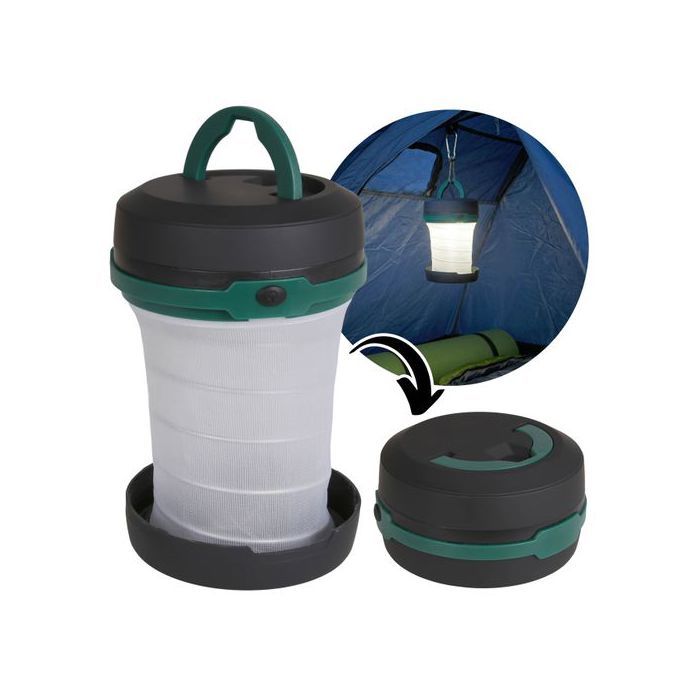 Mini lampe de camping étanche pliable fonctionnant sur piles 4 3 -12 5 cm