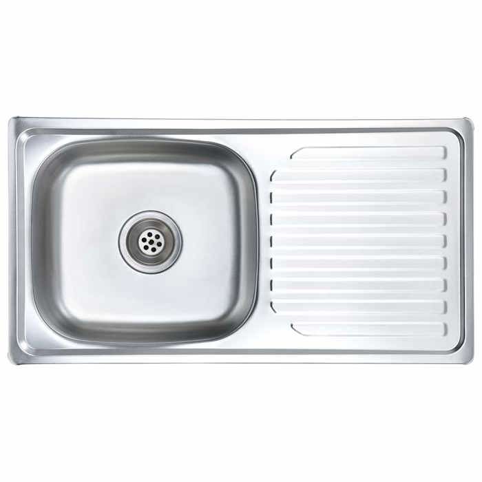 （1 pièce） Évier de cuisine avec crépine et piège Acier ino x ydable 5 kg - Éviers & Plonge hfw424562