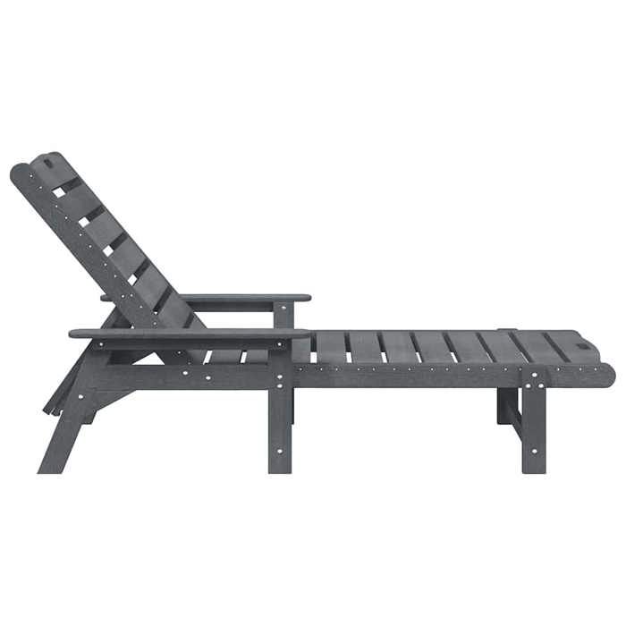 1 PC Transat Gris - clair 73.5x92x90 cm HDPE CC58