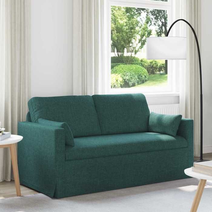 Sofa intérieure moderne vidaXL Canapé Vert foncé 158 x 78 x 80 cm tissu(14946）