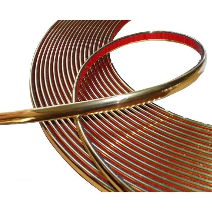 Aerzetix Bande Baguette Adhésive Noire 25mm X 4.5m - Protection Et Décoration Voiture Moto