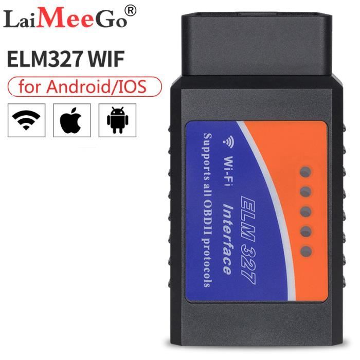 ELM327 WIFI OBD2 WIFI ELM327 V 1.5 Scanner pour iPhone IOS Android