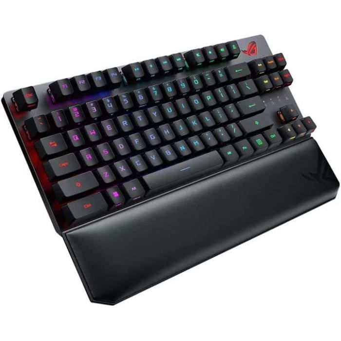 ASUS ROG Strix Scope RX TKL Wireless Deluxe - Clavier opto-mecanique AZERTY  Format TKL, switches opto-mecaniques ROG RX Red, - Cdiscount Informatique