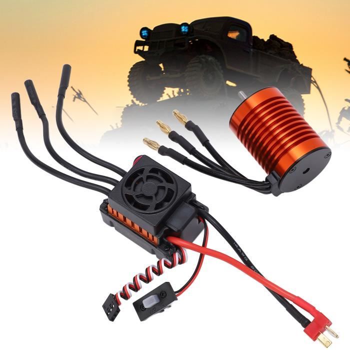 Moteur Sans Balais étanche F540, Conception à Haute Torsion Pour Voiture 1 10rc Rouge 820w 95188054