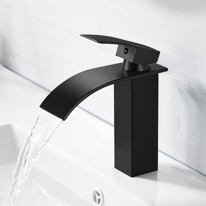 Mitigeur De Douche Noir En Acier Inoxydable 304 - Type à Levier, Fixation Murale, G1/2