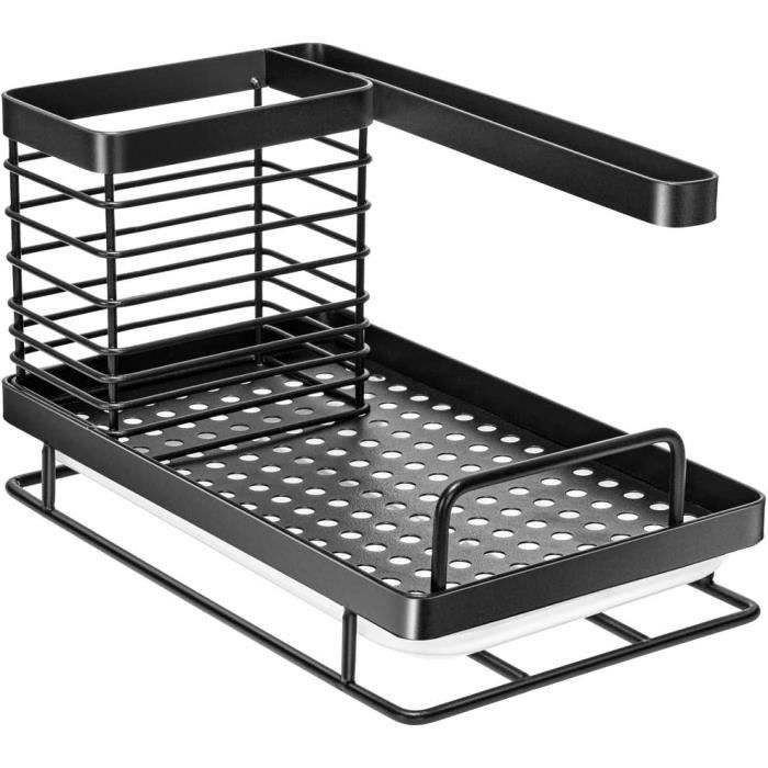 Range-cannes à Pêche BESPORTBLE – 50x19x1,5 Cm, Tissu Oxford Noir, Armature En Fil D'acier, Léger Et Pliable