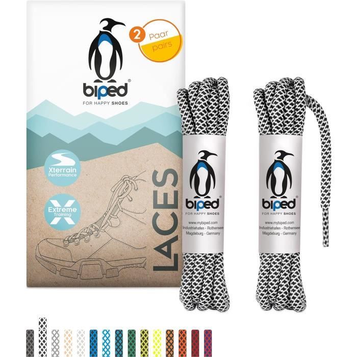 Laces 2 Paires De Lacets En Corde Bicolores Ronds En Polyester 4