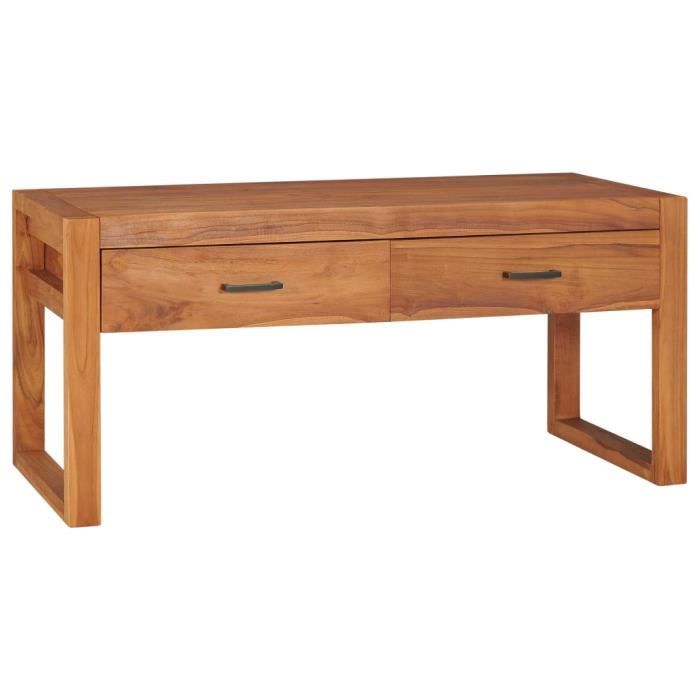 Meuble TV - GKK - 100x40x45 cm Bois de teck - Contemporain A5272