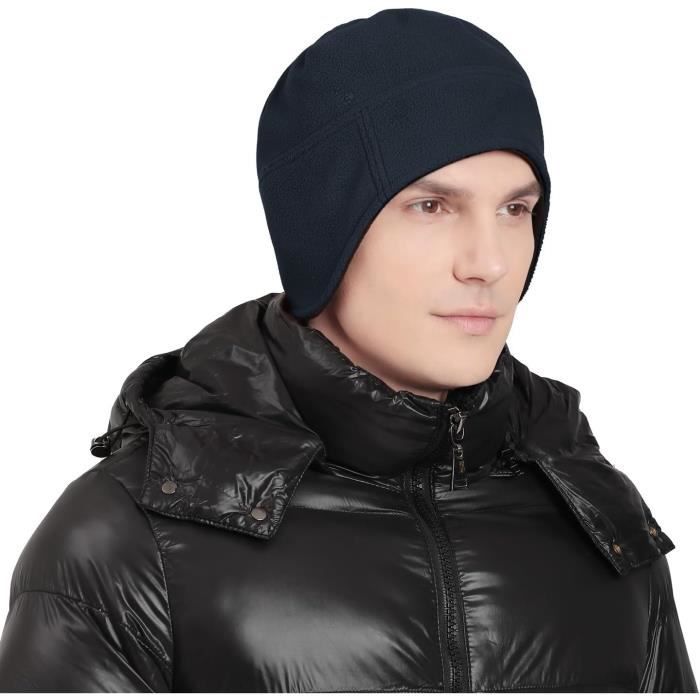 Bonnet Portable Double Face En Polaire Double Couche Avec Protection ...