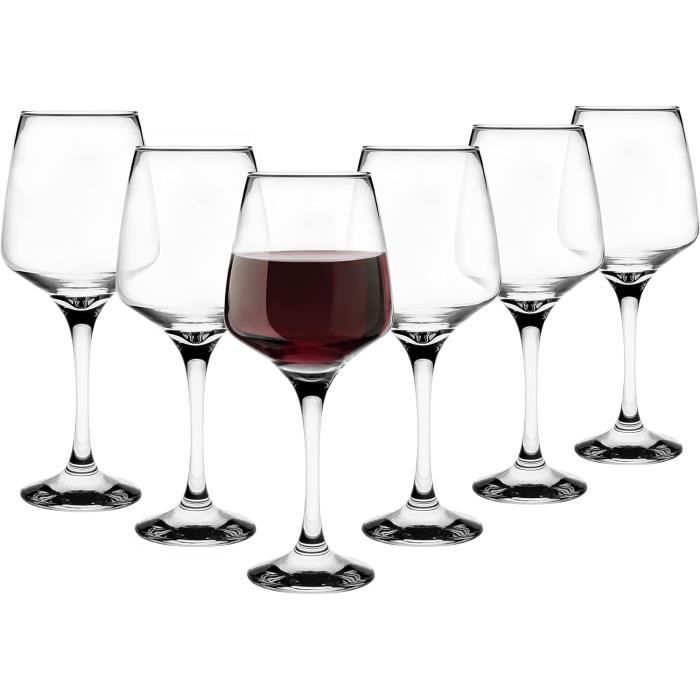 Verres Cristal Krosno Verres à Vin Blanc Krosno Venezia - Lot De 6 Verres Cristallins élégants 250ml Pour Restaurant Et Maison Calice Vino Personalizzato