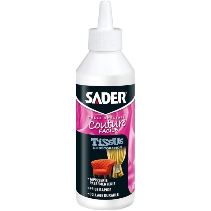 Sader Colle Tissus de Décoration - Colle Décoration pour Tissus et ...