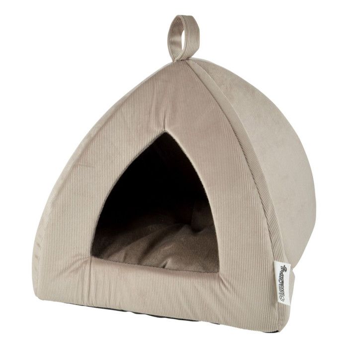 Tente Pour Chat Velours Crafty 38cm Noisette