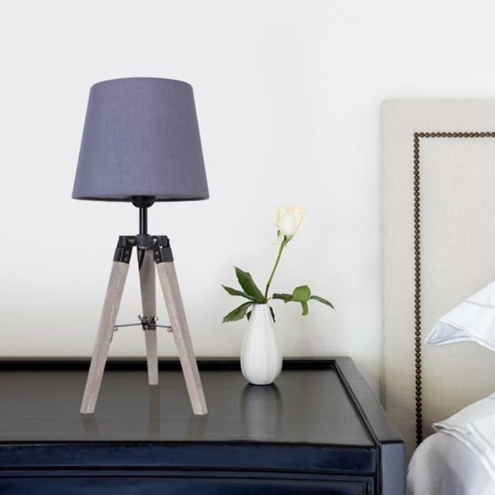 Lot De 2 Lampes De Chevet En Bois - Occasion - Très Bon État