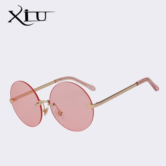 lunette ronde rose