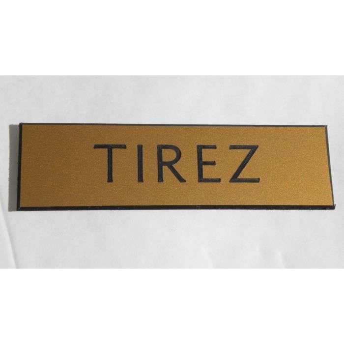 Plaque gravée 