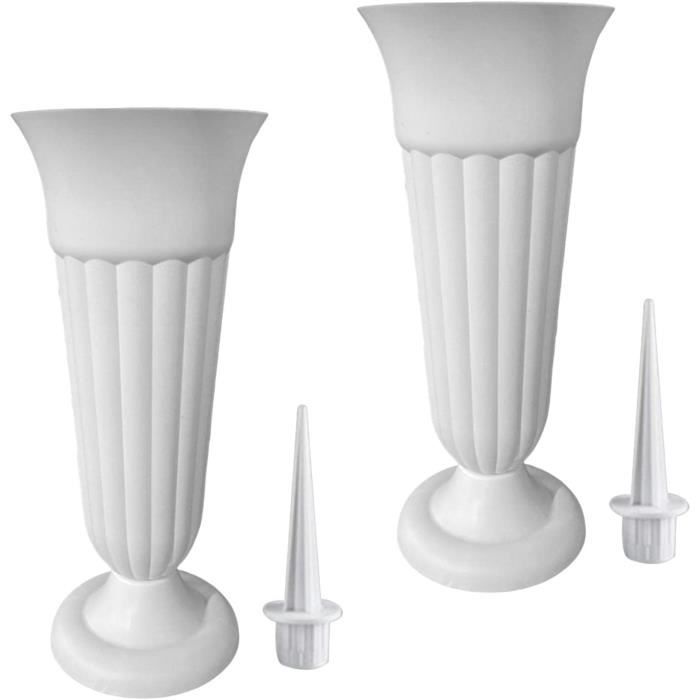 Vase Commémoratif Avec Verset Condoléances - Thème Botanique, Verre - Dimensions 8,9x8,9x24,9 Cm
