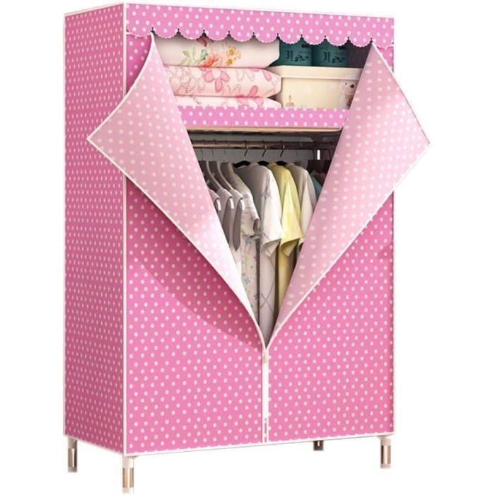 Armoire de Rangement en Tissu Pliable, Tissus lavables Oxford pour la