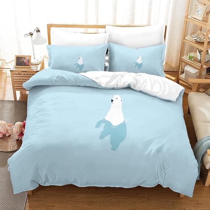 Drap Housse 90x190 Cm Motif Girafe - Microfibre Douce, Poche Profonde 30cm, Avec 2 Taies D'oreiller - 5