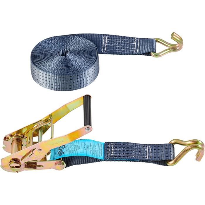 Sangle Rigide B34414 Sangle de serrage à cliquet avec crochet maxi 5000 kg 50 x 8000 ...